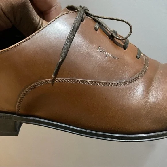 Salvatore Ferragamo Brown lace-up shoes Sz 8.5 D - www  display picture 1